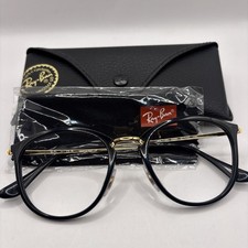 Ray-Ban Eyeglasses Frames RB 7140 2000 51-20-150 Black Gold Frames only 