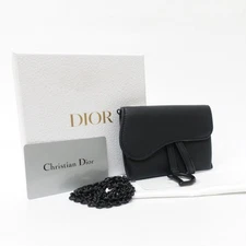 Dior Shoulder Bag Chain Saddle Nano Wallet Pouch