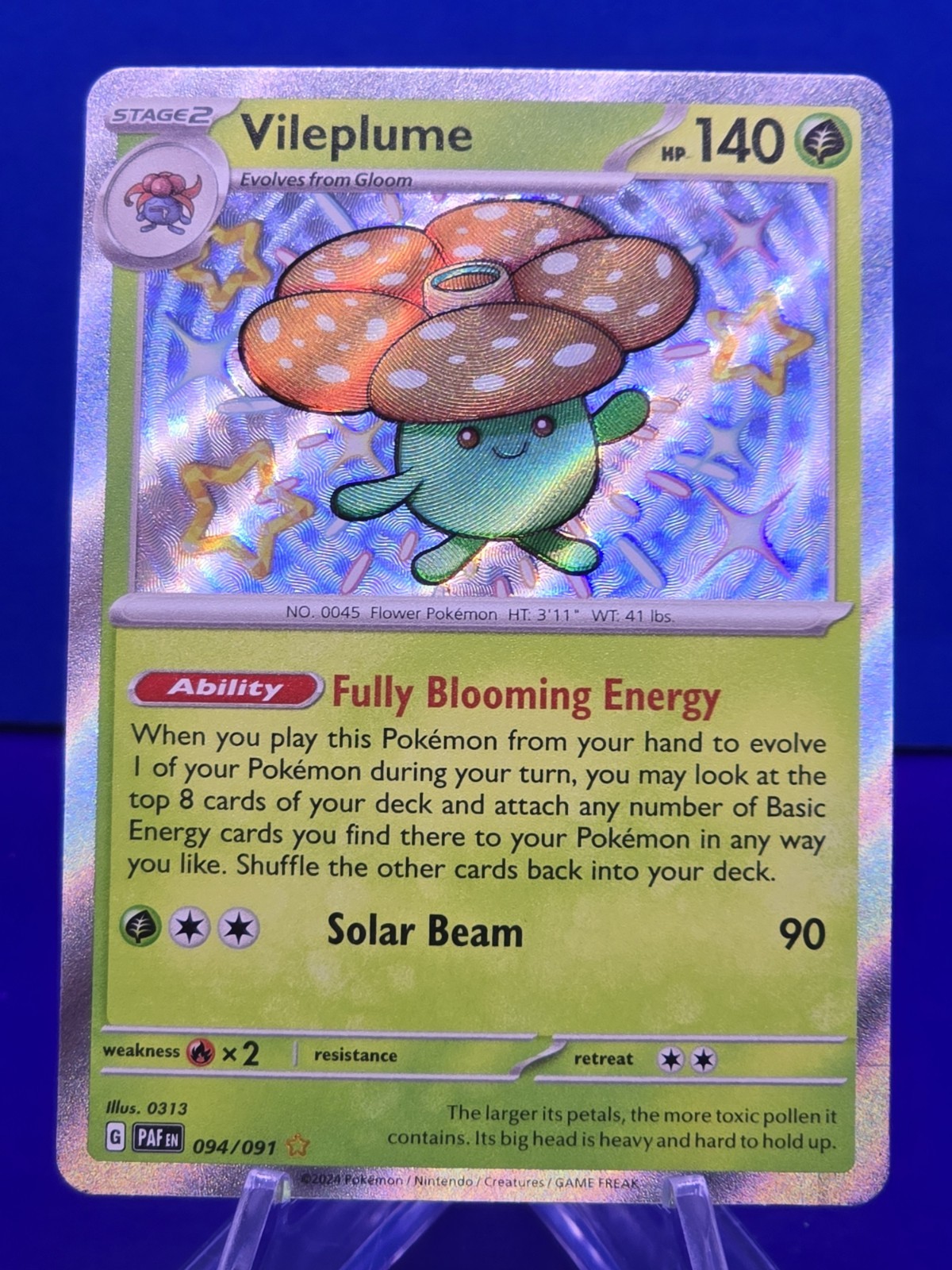 Vileplume 094/091 SV: Paldean Fates Holo Pokemon Baby Shiny nm/m