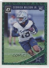 2018 Donruss Optic Rookies Green Velocity Prizm Cedrick Wilson Jr #116 12vy