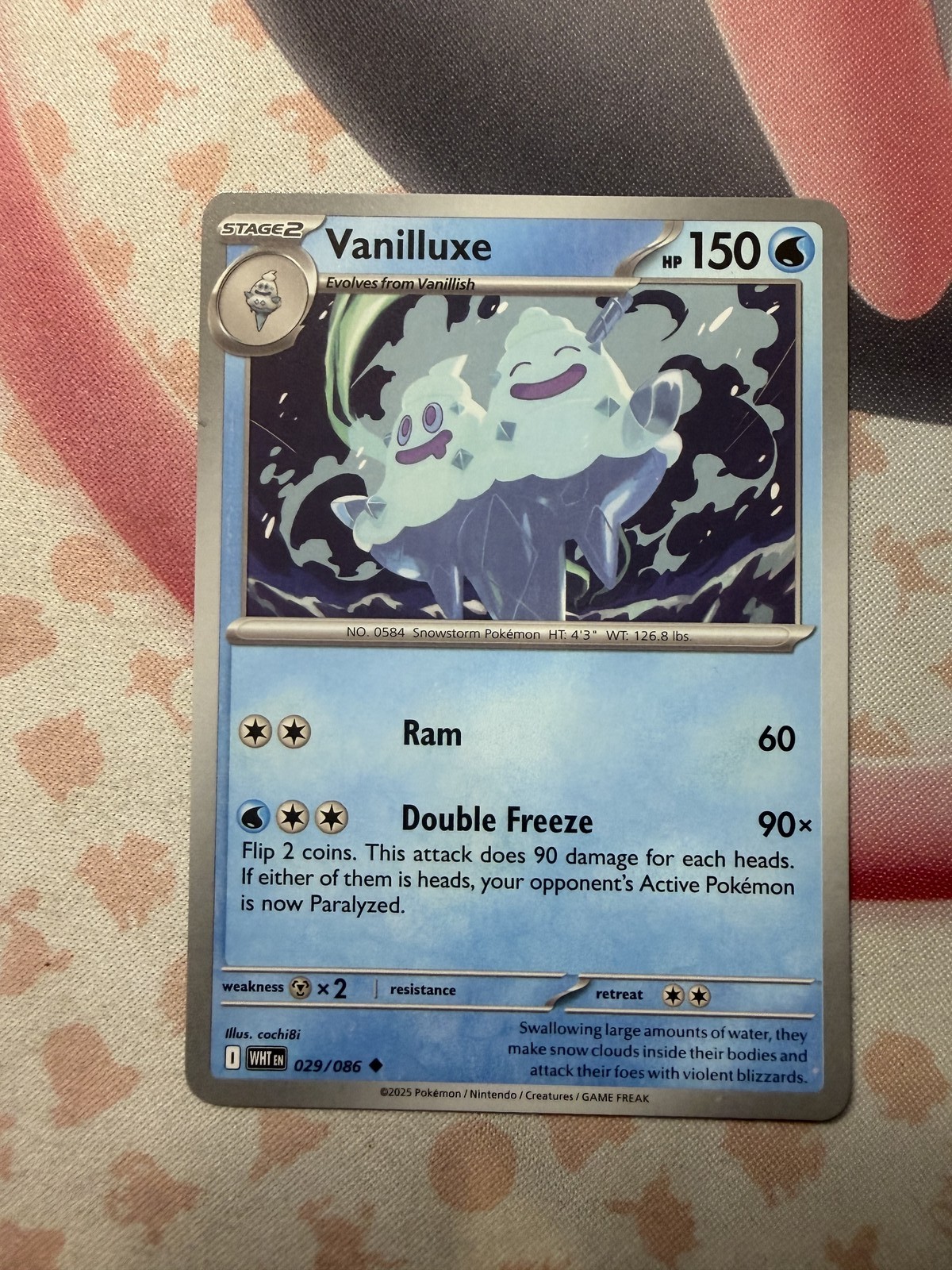 Vanilluxe Uncommon SV: White Flare 029/086 NM English Pokemon Card