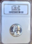 1959 p washington quarter ms66 Gem Blast White