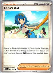 Lana's Aid 155/167 Twilight Masquerade Uncommon Trainer Supporter