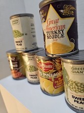 Vintage Lot Toy Play Food Groceries Name Brand Heinz, Green Giant,Del Monte. EUC
