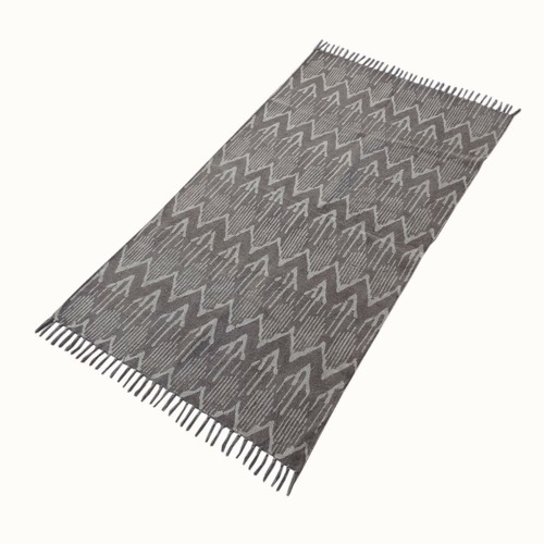 Indian Hand Block Print Carpet Hand Loomed Cotton Kilim Reversible Rug 120X180CM - Picture 19 of 51