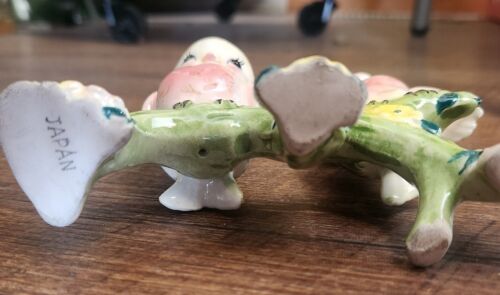 HTF Norcrest Japan Anthropomorphic Yellow Pink Birds On Branch Flowers Ceramic - Picture 6 of 7