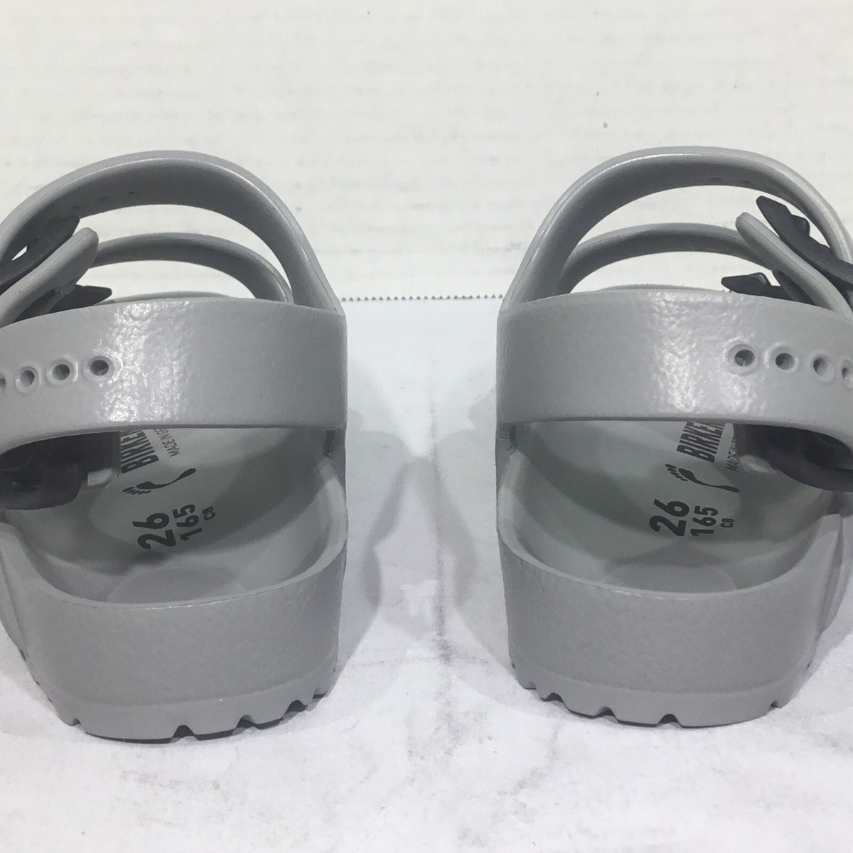 Birkenstock Toddler Size 8 EU 26 Narrow Milano EVA Seal Gray Sandals Y23 922