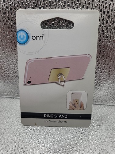 Cell Phone Ring Stand & Universal Silver Stand iPhone Android Video Movies - NEW - 第 1/2 張圖片