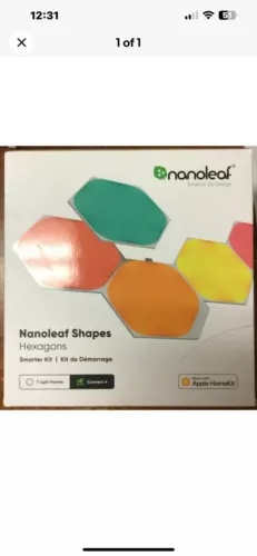 Nanoleaf Shapes 7 Hexagons Smarter Kit Multicolor Hexagon Wall Light Panels WiFi