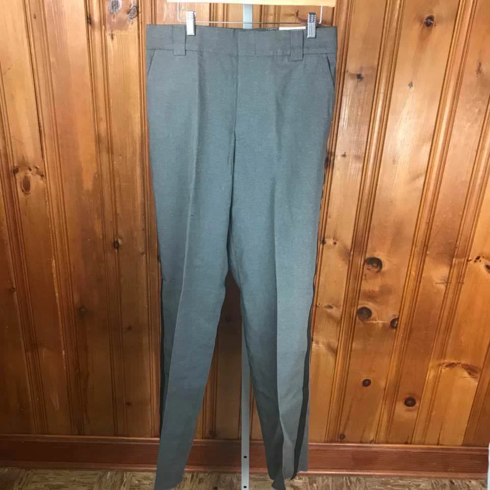 NWT Blauer 8590-4 Uniform Pants Mens Unhemmed Class Act Grey / Black Stripe - Image 4 of 4