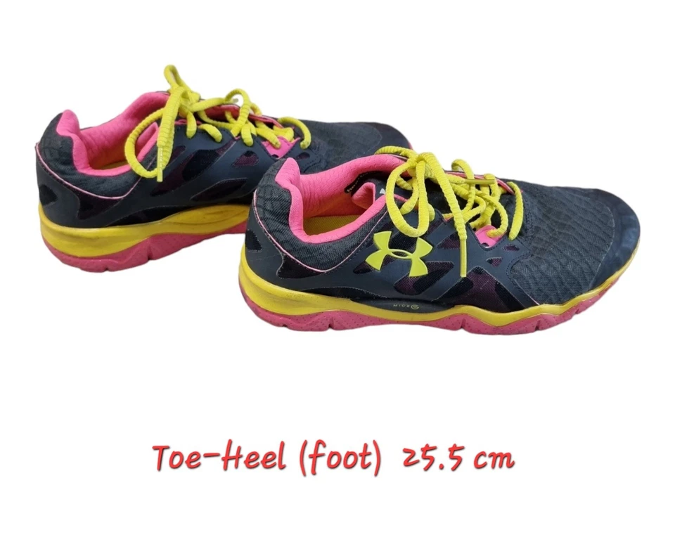 UNDER ARMOUR Micro G Womens Shoes Grey Runners Size 8.5 US, 6 UK, 40 EUR - image 3 of 4