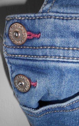 Girls Jordache Overalls Jeans Faded Denim 5 Pocket Stretchy Cotton Blend 5T NEW - Picture 5 of 9
