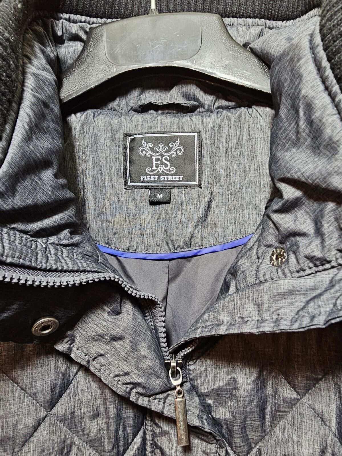 FS Fleet Street Puffer Long Jacket  Gray Cold Wea… - image 6