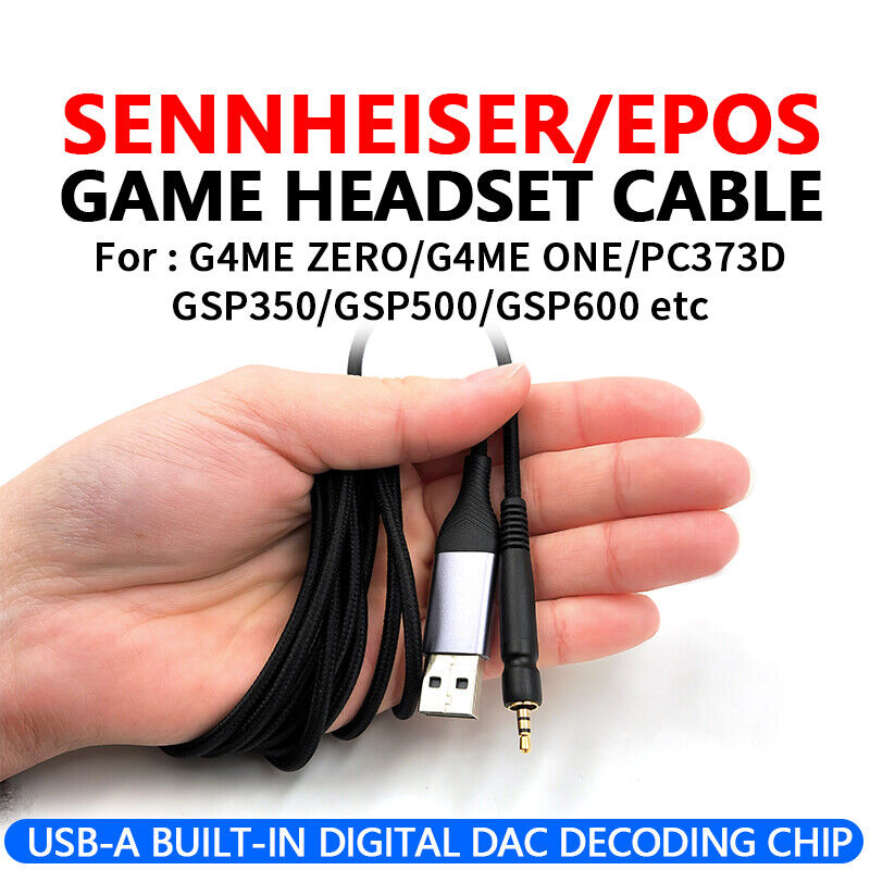 USB DAC Cable For Sennheiser G4ME ZERO ONE GSP 350 500 600 USB DAC Cable For Sennheiser G4ME ZERO ONE GSP 350 500 600