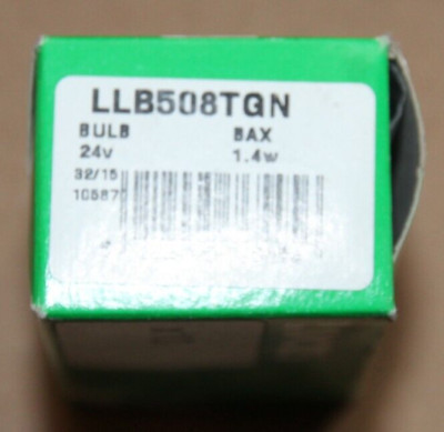 10 Lucas LLB508TGN 24 V 1,4 W BAX grüner Sockel Armaturenbrett Warnanzeige Glühbirnen