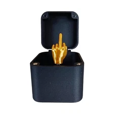 Middle Finger in A Box Annoying Prank Funny Surprise Box Christmas Novelty Gifts