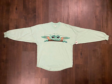NWT Disney Parks Star Wars The Mandalorian Grogu Spirit Jersey Long Sleeve XS