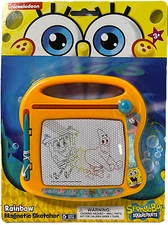 Spongebob Squarepants Rainbow Magnetic Sketcher Travel Toy Draw Write w/ Stylus