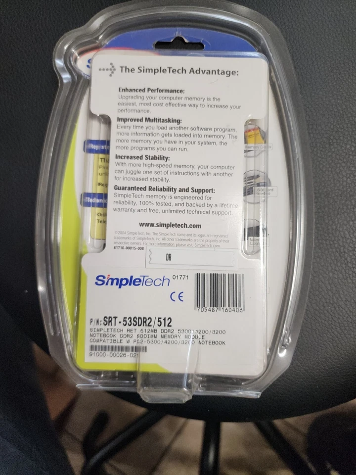 Infineon PC2-5300 512 MB SO-DIMM 667 MHz DDR2 SDRAM Memory... - Image 2 of 2