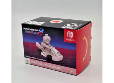 New! McDonald s 2024 Mario Kart 8 Deluxe PINK GOLD PRINCESS PEACH Happy Meal Toy