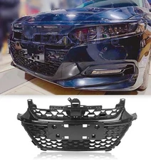 For 2018 2019 2020 HONDA ACCORD HONEYCOMB FRONT HOOD GRILLE MESH GLOSSY BLACK