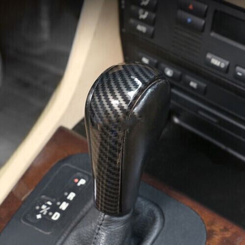 Cubierta de perilla de cambio de marchas de fibra de carbono para BMW Serie 3 Serie 5 X5 X3 E60 E61 E90 E83 E53 - Imagen 3 de 11