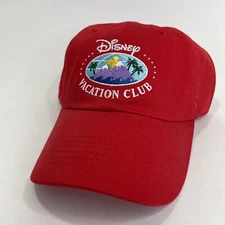 2005 Disney Vacation Club Members Embroidered Red Strapback Hat