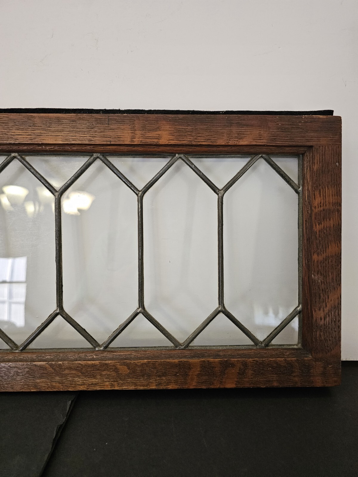 Globe Wernicke Leaded Glass DOOR Tiger Oak Barrister Bookcase