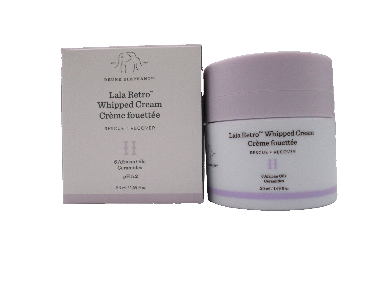 Drunk Elephant Lala Retro Whipped Cream Rescue + Recover ~ 1.69 oz ...