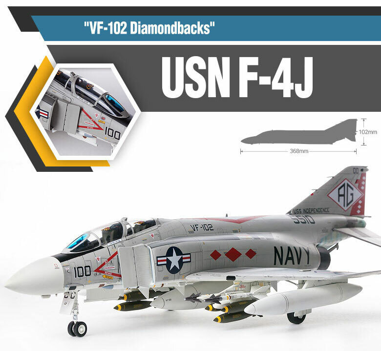 1/48] 12323 USN F-4J VF-102 Diamondbacks ACADEMY MODEL HOBBY KITS