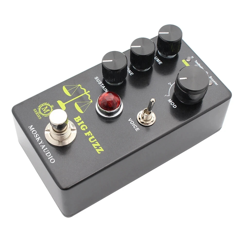 ギター Dist Fuzz(DistortionBooster ModEffector) Effect Pedal Fuzz Guitar Pedal with 4 Buttons for Guitar Bass