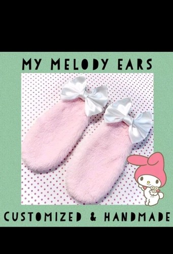 Kawaii & Pretty My Melody Ears w/ White Bows