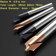 Radius Corner Rounding Cutter Round Over End Mill Carbide Router Bit R0.5-R6.0