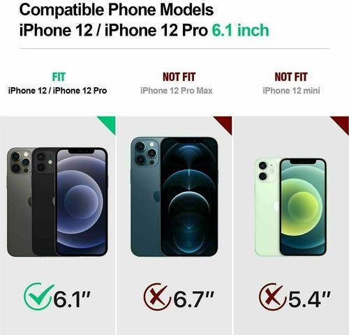 Funda poética de doble capa para teléfono verde a prueba de golpes para iPhone 12/iPhone 12 Pro - Imagen 2 de 7