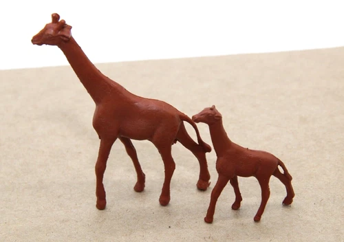 Vintage Marx  Circus Playset Adult & Baby Giraffe Figures