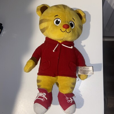 Daniel Tiger's Plush Stuffed Animal Talking Mr Rogers Yellow Red 12'' Bin X