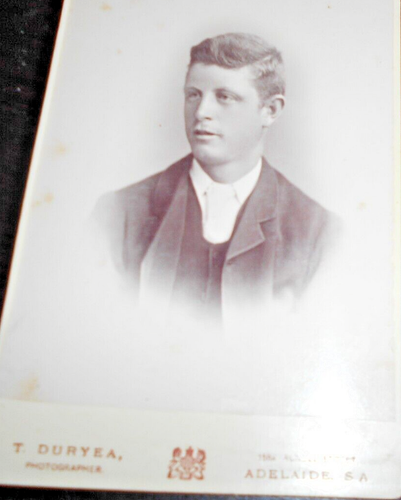 ANTIQUE VINTAGE LARGE PHOTO VICTORIAN GENTLEMAN c1890 ADELAIDE AUSTRALIA