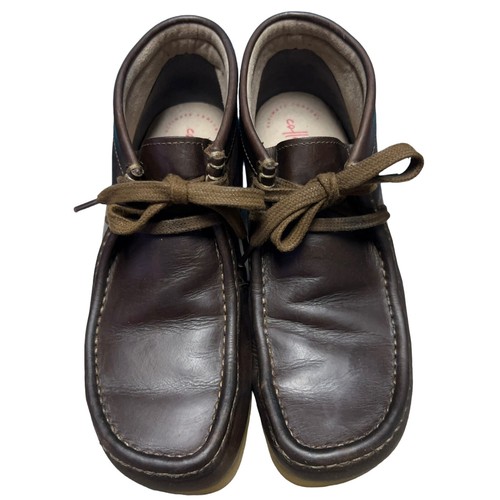 Collection by Clarks Wallabee Brown Oiled Leather Chukka Desert Shoes Mens 8.5 M - Picture 7 of 16