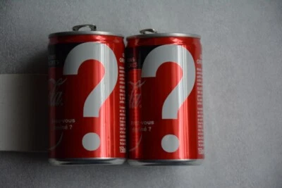 COCA COLA - Mystery CANS ? 2 mini Cans identiques - canette - Photo 1/4