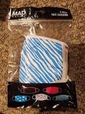New Mad Engine Adult Face Mask Cover 5 Pack Sealed Washable  Bright Day Dreams