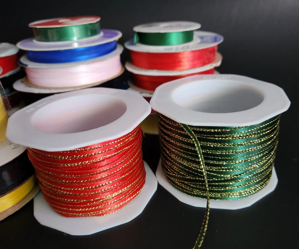 Vintage Ribbon Lot 100+ Yards - Image 4 of 4