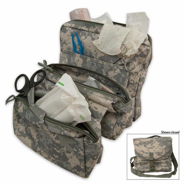 ELITE FIRST AID Corpsman M3 Medic Bag STOCKED Trauma Kit Military