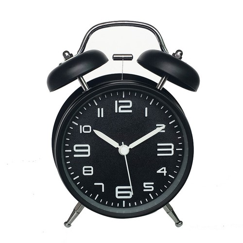 Silent Analog Alarm Clock Vintage Retro Backlight BedroomTwin Loud Bell Kids - Picture 14 of 15