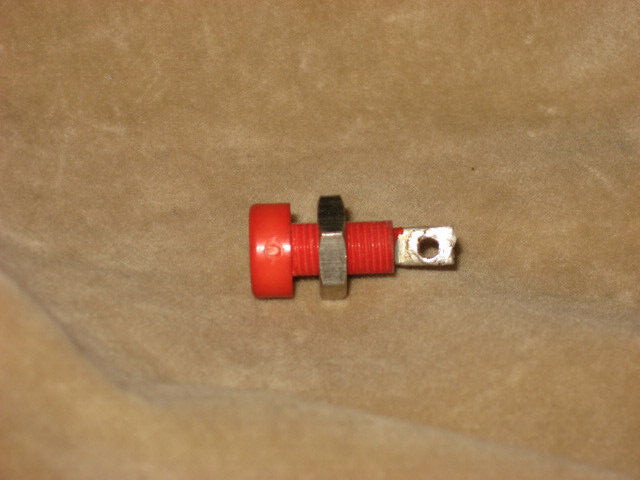 Banana Jack, red, HH Smith, Panel Mount