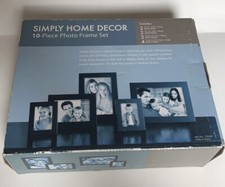 PICTURE FRAME SET OF 10 - SIMPLY HOME DECOR BRAND - BLACK METAL