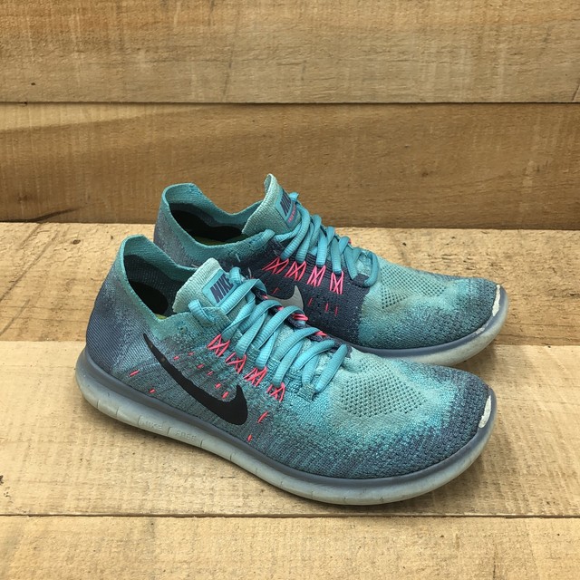 Size 7 5 Nike Free Rn Flyknit 17 Blue 0844 400 For Sale Online Ebay
