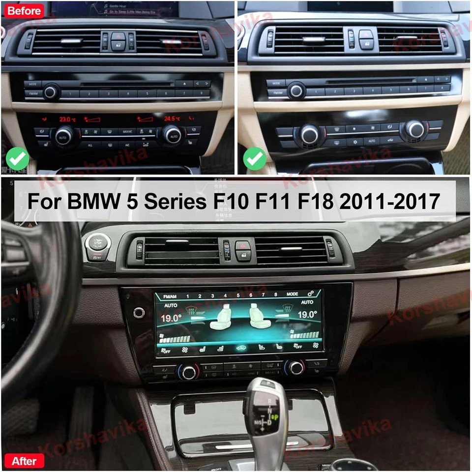 A/c Retrofit Air Condition Control System Screen For BMW F10 5 Series 2011-2017 Foto 2 de 4
