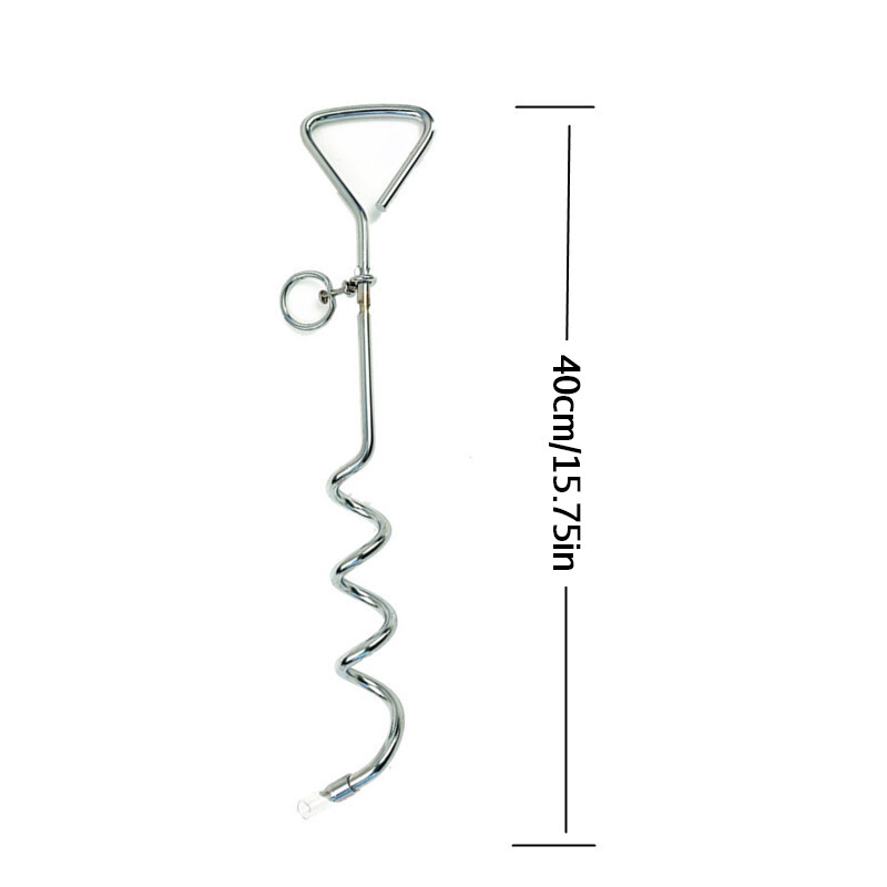 Outdoor Pet Ground Spike Camping Dog Stake Pet Leash 360 Rotating