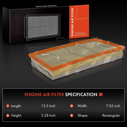 2x Engine Air Filter for Ford F-250 Super Duty F-350 Super Duty 1999 F81Z9601AB - Picture 2 of 10