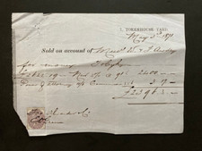 1871 Alexander & Co Messers Awdey 7 Tokenhouse Yard bill receipt invoice